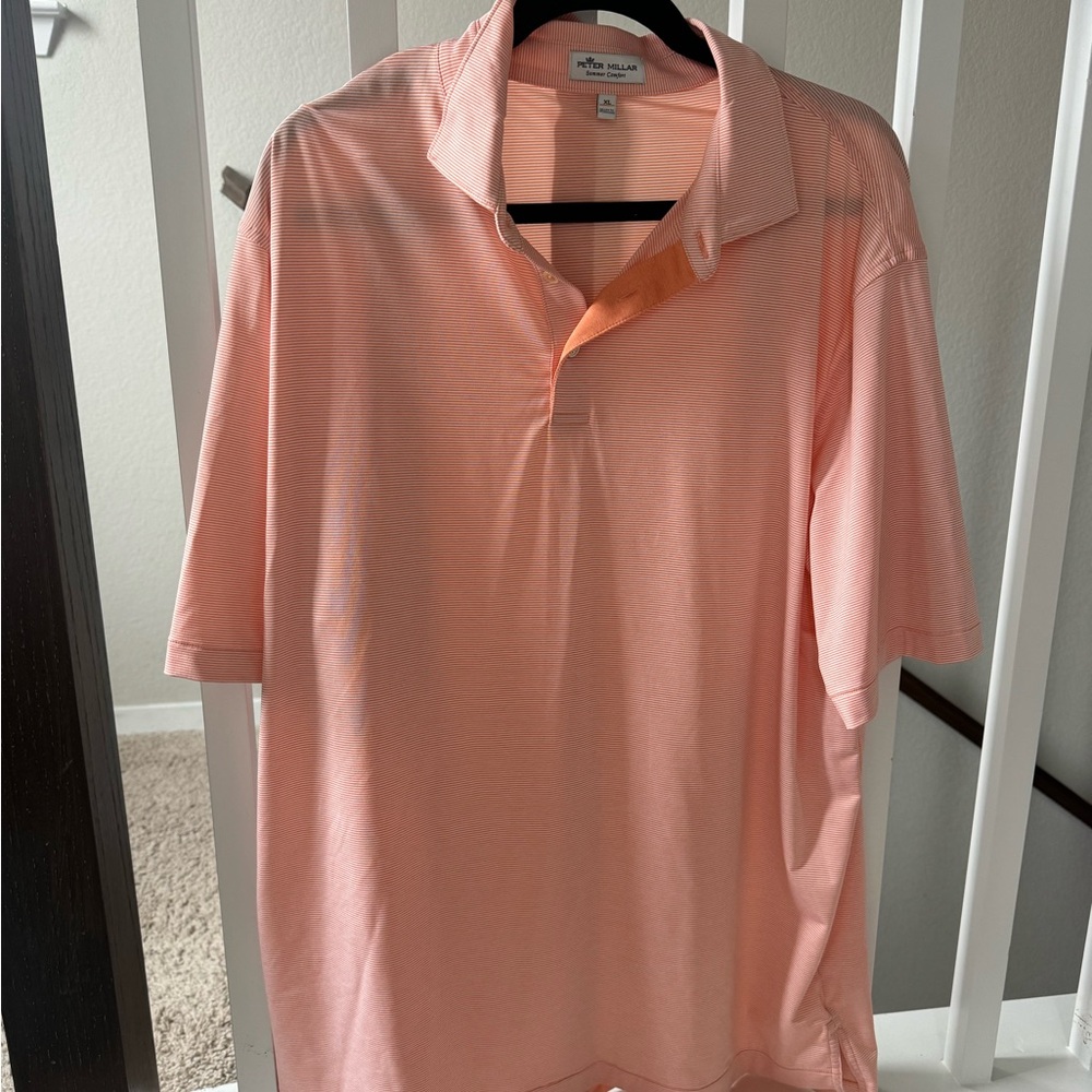 Peter Millar Peach Polo Shirt